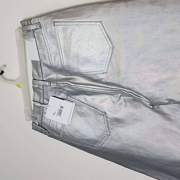 NEW Pistola Cassie High Rise Coated Prism Straight Leg Metallic Luxury Jeans - Picture 10 of 12